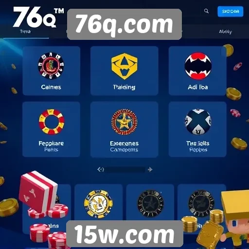 Exploração das funcionalidades do site de jogos 76q.com